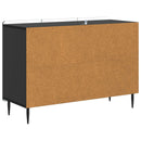 Sideboard med skuffe Sort 89 x 34,5 x 62 cm Konstrueret træ