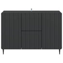 Sideboard med skuffe Sort 89 x 34,5 x 62 cm Konstrueret træ