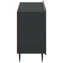 Sideboard med skuffe Sort 89 x 34,5 x 62 cm Konstrueret træ