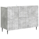Sideboard med skuffe Betongrå 89 x 34,5 x 62 cm Konstrueret træ