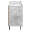 Sideboard med skuffe Betongrå 89 x 34,5 x 62 cm Konstrueret træ