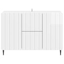 Sideboard Hvid højglans 89 x 34,5 x 62 cm Konstrueret træ