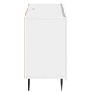 Sideboard Hvid højglans 89 x 34,5 x 62 cm Konstrueret træ