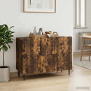 Sideboard med skuffe Røget eg 89 x 34,5 x 62 cm Konstrueret træ