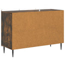 Sideboard med skuffe Røget eg 89 x 34,5 x 62 cm Konstrueret træ