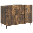 Sideboard med skuffe Røget eg 89 x 34,5 x 62 cm Konstrueret træ