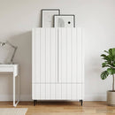 Sideboard Hvid 66 x 34,5 x 97 cm Konstrueret træ