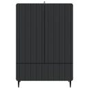 Sideboard med skuffe Sort 66 x 34,5 x 97 cm Konstrueret træ