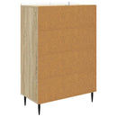 Sideboard Sonoma-eg 66 x 34,5 x 97 cm Konstrueret træ