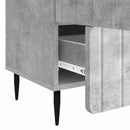 Sideboard med skuffe Betongrå 66 x 34,5 x 97 cm Konstrueret træ