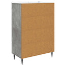 Sideboard med skuffe Betongrå 66 x 34,5 x 97 cm Konstrueret træ