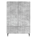 Sideboard med skuffe Betongrå 66 x 34,5 x 97 cm Konstrueret træ