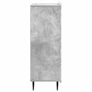 Sideboard med skuffe Betongrå 66 x 34,5 x 97 cm Konstrueret træ