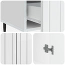 Sideboard Hvid højglans 66 x 34,5 x 97 cm Konstrueret træ