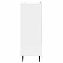 Sideboard Hvid højglans 66 x 34,5 x 97 cm Konstrueret træ
