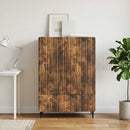 Sideboard med skuffe Røget eg 66 x 34,5 x 97 cm Konstrueret træ