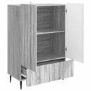 Sideboard Grå sonoma-eg 66 x 34,5 x 97 cm Konstrueret træ