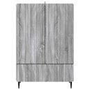 Sideboard Grå sonoma-eg 66 x 34,5 x 97 cm Konstrueret træ