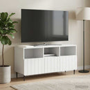 TV-skab med skuffe Hvid 102 x 34,5 x 50 cm Konstrueret træ