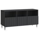 TV-skab med skuffe Sort 102 x 34,5 x 50 cm Konstrueret træ