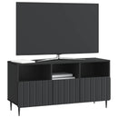 TV-skab med skuffe Sort 102 x 34,5 x 50 cm Konstrueret træ