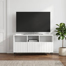 TV-skab Hvid højglans 102 x 34,5 x 50 cm Konstrueret træ