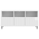 TV-skab Hvid højglans 102 x 34,5 x 50 cm Konstrueret træ
