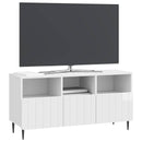 TV-skab Hvid højglans 102 x 34,5 x 50 cm Konstrueret træ