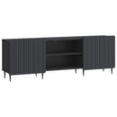 TV-skab Sort 150 x 31 x 52 cm Konstrueret træ