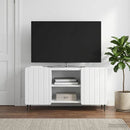 TV-skab Hvid 102 x 34,5 x 52 cm Konstrueret træ