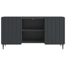 TV-skab Sort 102 x 34,5 x 52 cm Konstrueret træ