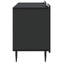 TV-skab Sort 102 x 34,5 x 52 cm Konstrueret træ