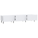 TV-skab med skuffe Hvid 147 x 34,5 x 32 cm Konstrueret træ