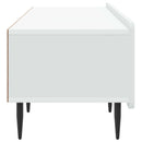 TV-skab med skuffe Hvid 147 x 34,5 x 32 cm Konstrueret træ