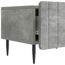 TV-skab med skuffe Betongrå 147 x 34,5 x 32 cm Konstrueret træ