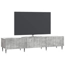 TV-skab med skuffe Betongrå 147 x 34,5 x 32 cm Konstrueret træ
