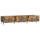 TV-skab med skuffe Røget eg 147 x 34,5 x 32 cm Konstrueret træ