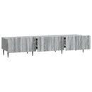 TV-skab Grå sonoma-eg 147 x 34,5 x 32 cm Konstrueret træ