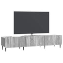 TV-skab Grå sonoma-eg 147 x 34,5 x 32 cm Konstrueret træ
