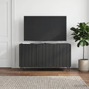 TV-skab Sort 99 x 34,5 x 52 cm Konstrueret træ