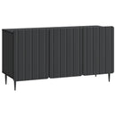TV-skab Sort 99 x 34,5 x 52 cm Konstrueret træ