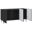 TV-skab Sort 99 x 34,5 x 52 cm Konstrueret træ