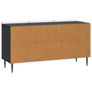 TV-skab Sort 99 x 34,5 x 52 cm Konstrueret træ