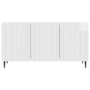 TV-skab Hvid højglans 99 x 34,5 x 52 cm Konstrueret træ