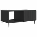 Sofabord Sort 90 x 50 x 40 cm Konstrueret træ