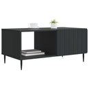 Sofabord Sort 90 x 50 x 40 cm Konstrueret træ