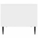 Sofabord Hvid højglans 90 x 50 x 40 cm Konstrueret træ