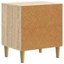 Natskab 2 stk. Sonoma-eg 43 x 34,5 x 48 cm Konstrueret træ