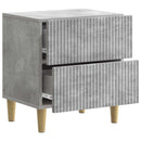Natskab 2 pcs Betongrå 43 x 34,5 x 48 cm Konstrueret træ