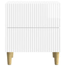 Natskab 2 pcs Hvid højglans 43 x 34,5 x 48 cm Konstrueret træ